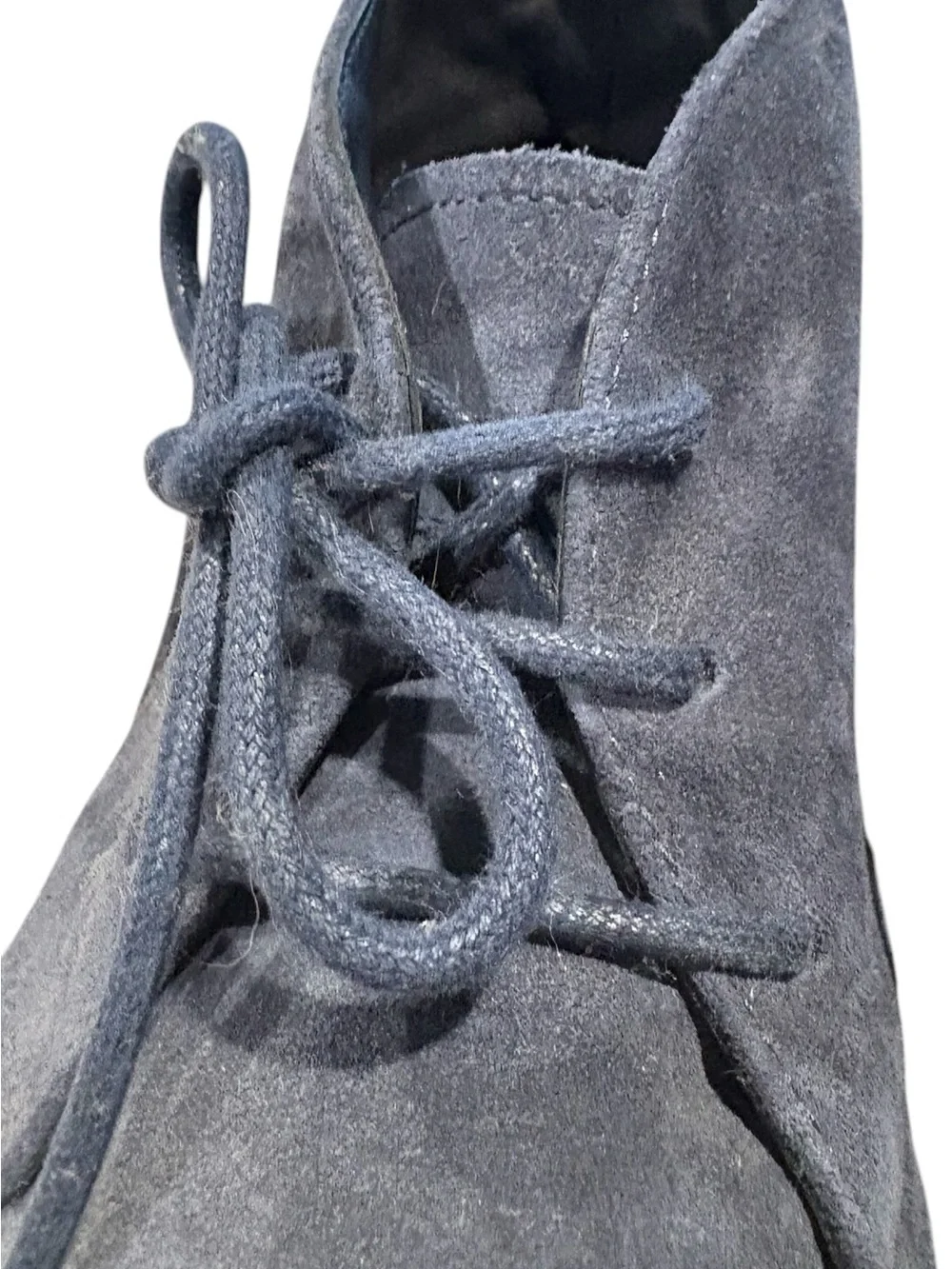 Tod's Men's Blue Suede Lace up Ankle Boots. Chukka style. shoes. Size 10.5